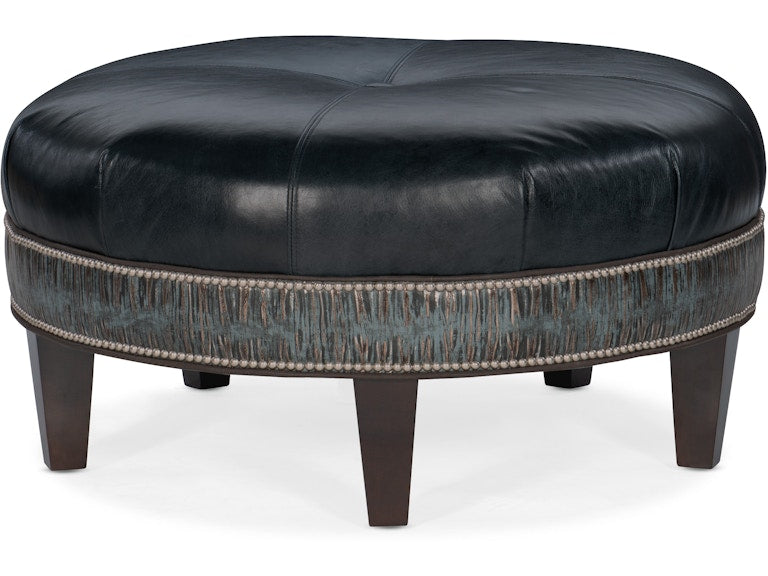Bradington Young Well-Rounded Round Ottoman 804-RD