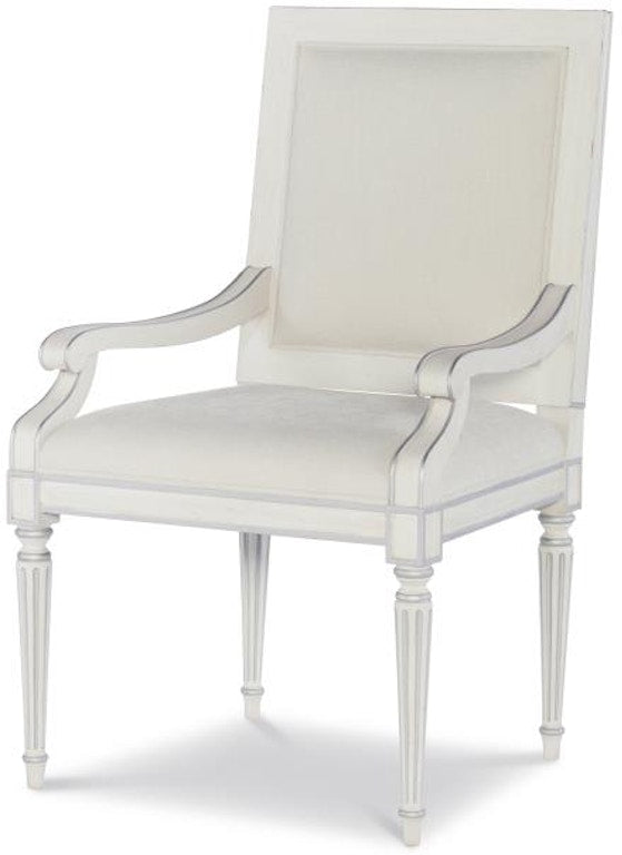 Century Furniture Barrington Arm Chair - White/Silver MN5364A-V2