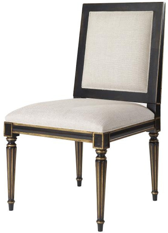 Century Furniture Barrington Side Chair - Black/Gold MN5364S