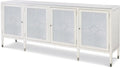 Century Furniture Barrington Four Door Sideboard - White/Silver MN5544-V2