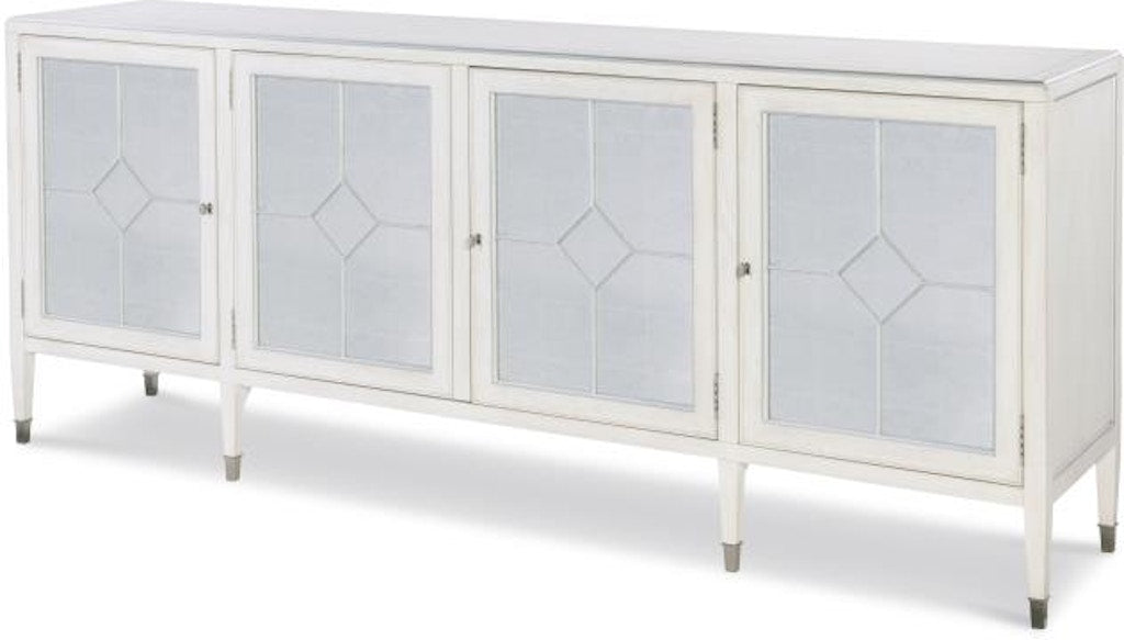 Century Furniture Barrington Four Door Sideboard - White/Silver MN5544-V2