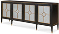 Century Furniture Barrington Four Door Sideboard - Black/Gold MN5544