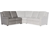 Bradington Young Robinson Left Arm Facing Reclining Loveseat with Power Headrest 206-55