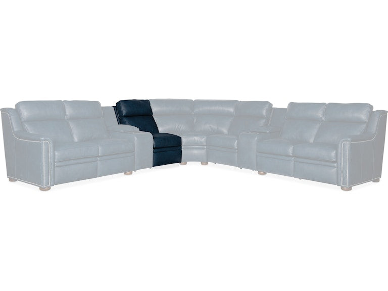 Bradington Young Raiden Armless Reclining Chair with Power Headrest - Two Piece Back 204-33-2