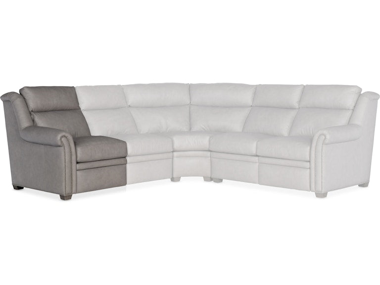 Bradington Young Robinson Left Arm Facing Reclining Chair with Power Headrest - Two Piece Back 206-17-2