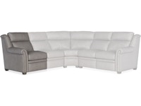 Bradington Young Robinson Left Arm Facing Reclining Chair with Power Headrest - Two Piece Back 206-17-2