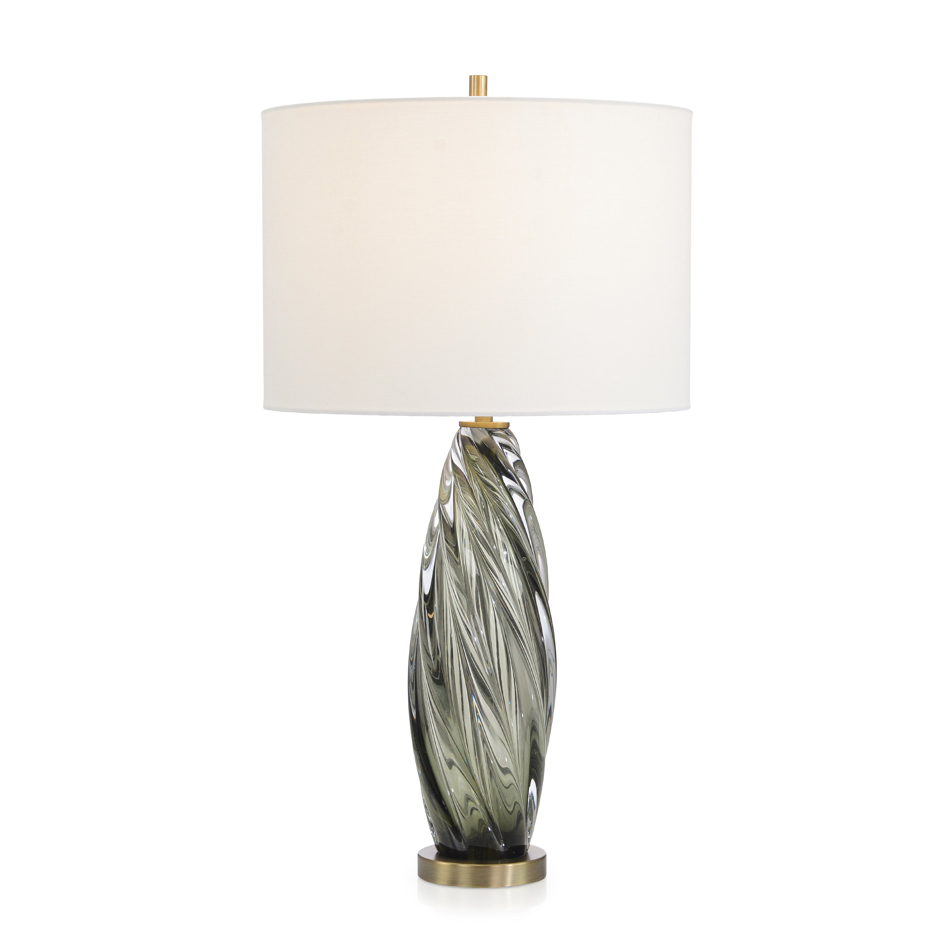 Olive Art Glass Table Lamp | John-Richard - JRL-10621