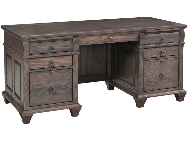 YUTZY WOODWORKING Reminisce Double Pedestal Executive Desk 88407