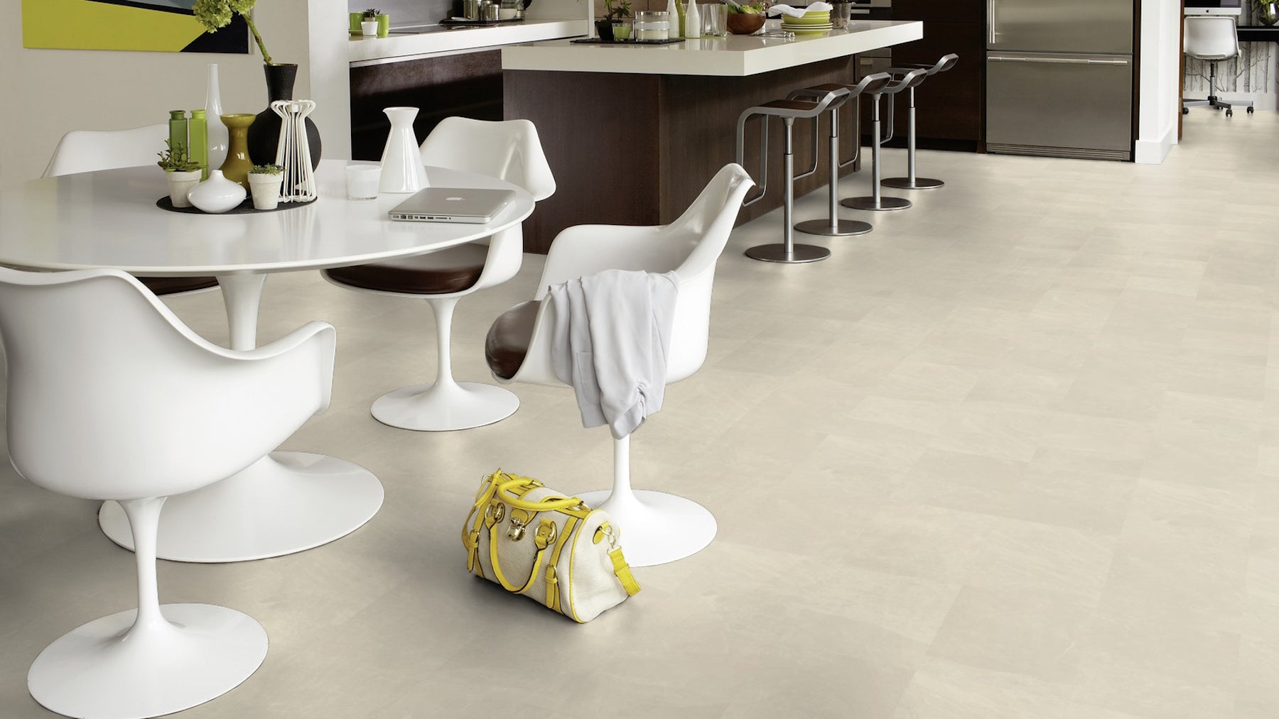Karndean Luxury Vinyl Knight Tile Ivory Riven Slate