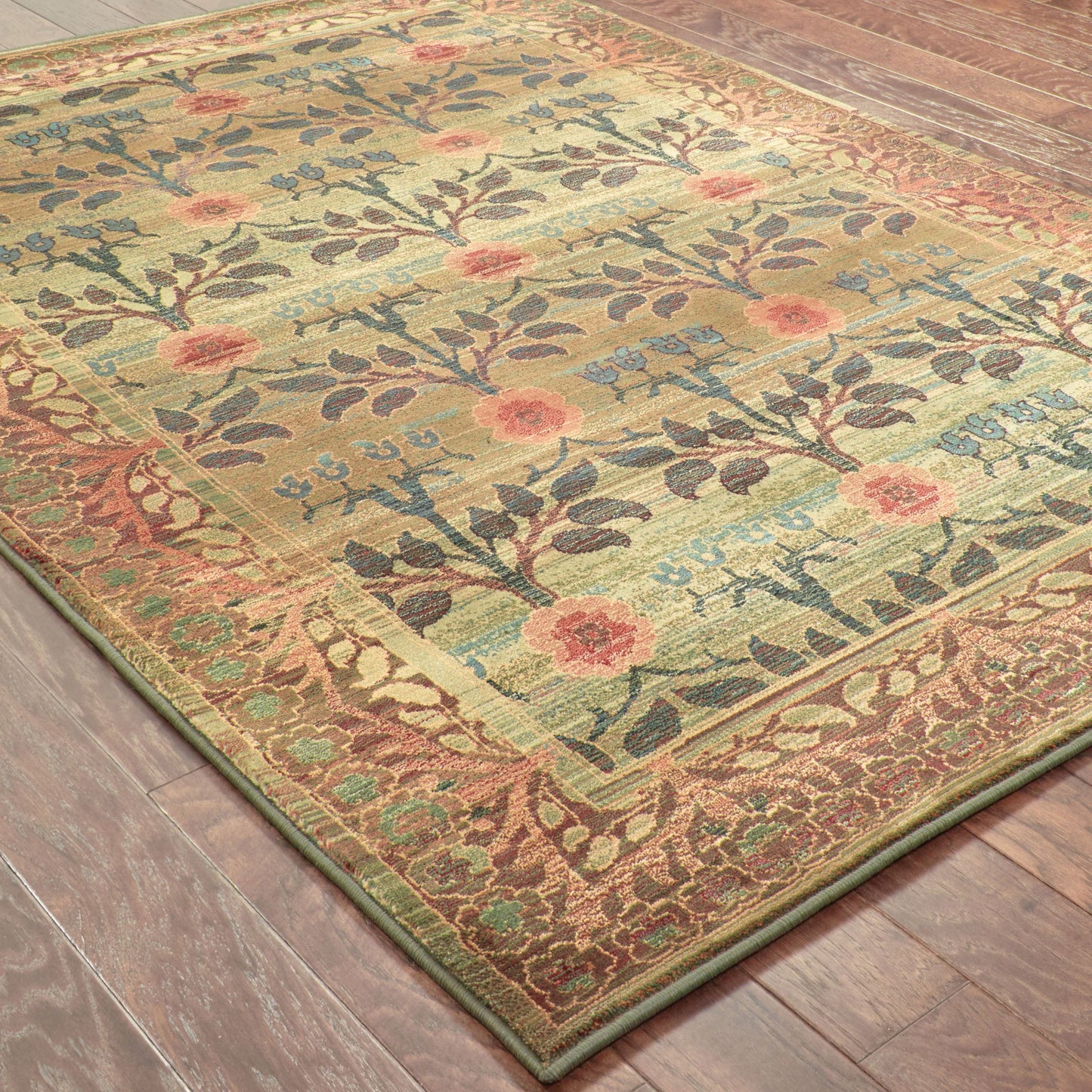 Oriental Weavers Kharma 450G4 Green/Brown Area Rug