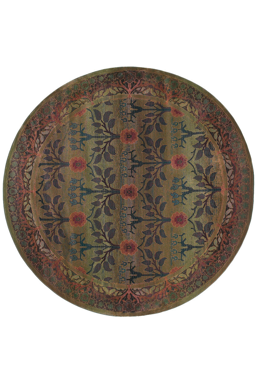 Oriental Weavers Kharma 450G4 Green/Brown Area Rug