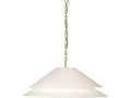 Century Furniture Halo Double Shade 30 Shallow Pendant - Soft Brass/Linen Shade SAA-1011-V3