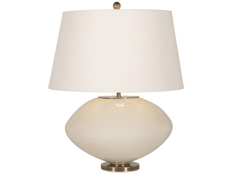 Century Furniture Kazan Table Lamp - Large - Tea Stain Crackle/Linen Shade SAA-3002-V3