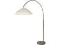 Century Furniture Halo Double 30 Shallow Shade Arc Floor Lamp - Soft Brass/Linen SAA-4000-V3
