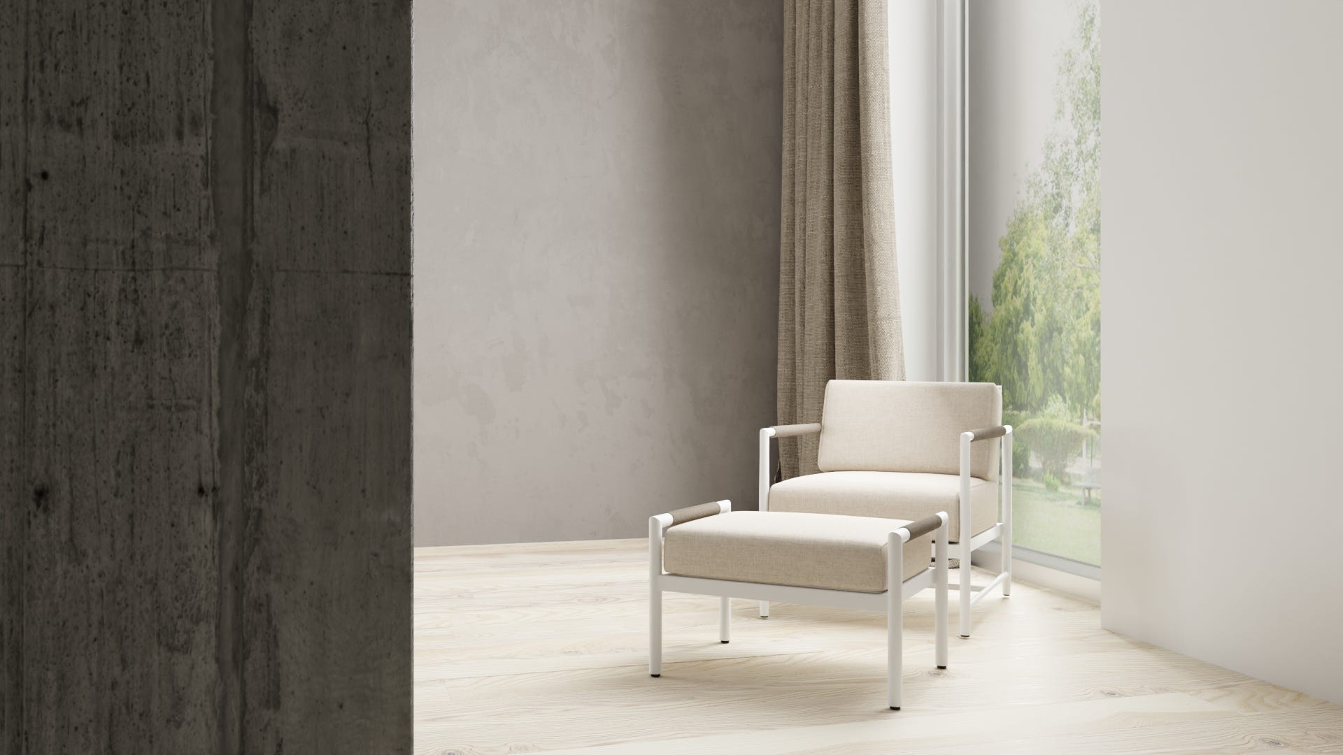 Sabbia Club Chair in Echo Ash