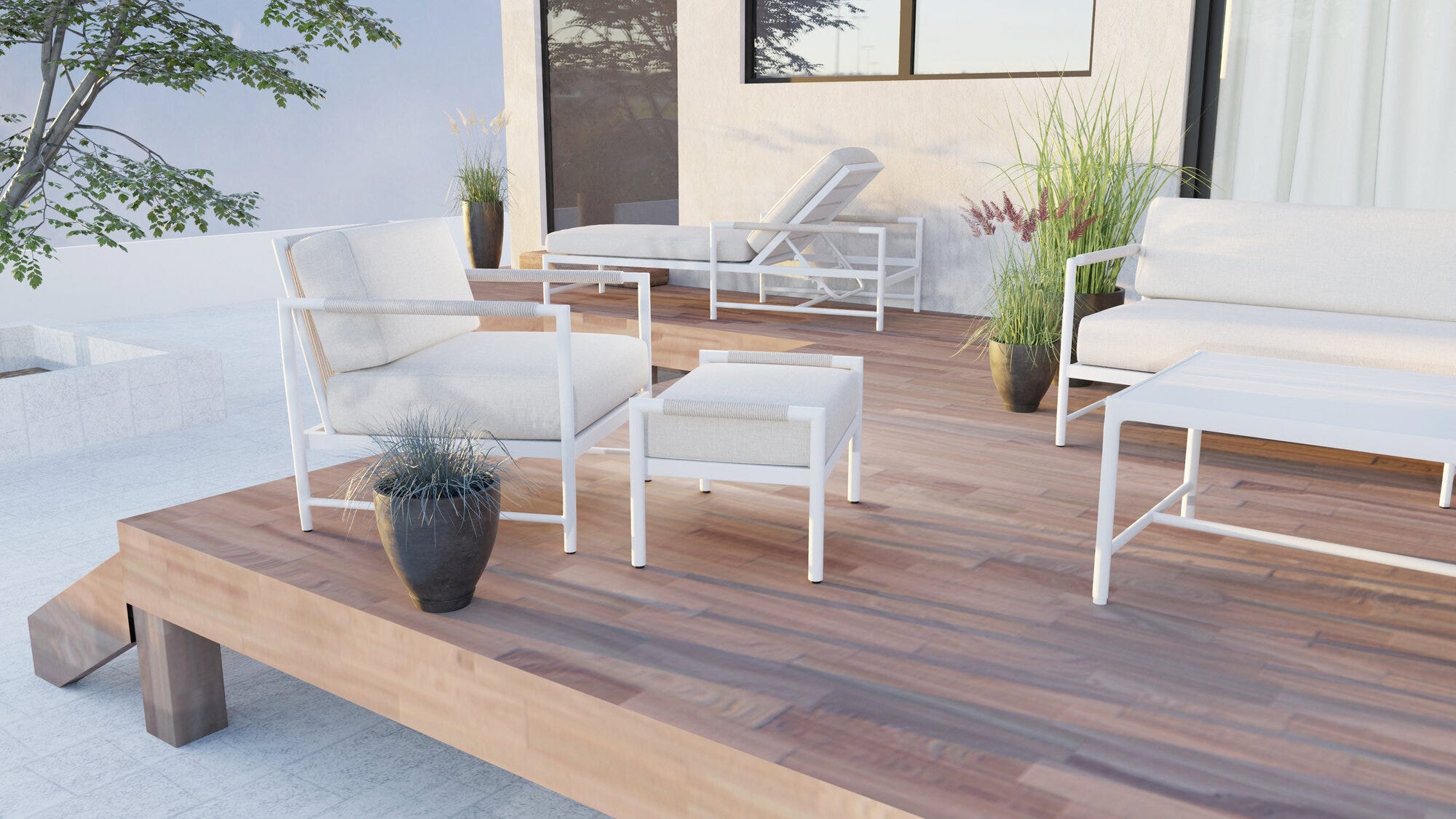 Sabbia Ottoman in Echo Ash