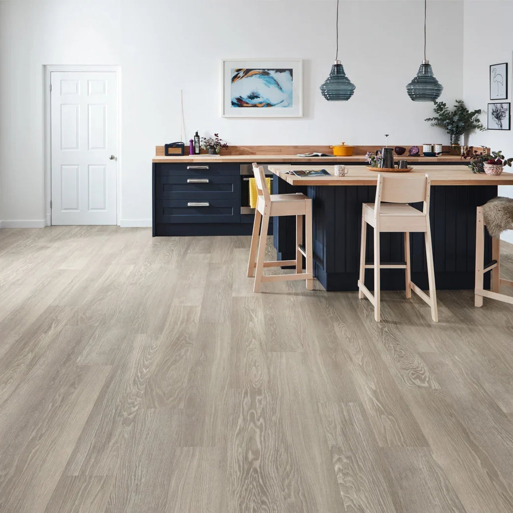 Karndean Luxury Vinyl Knight Tile Rigidcore Grey Limed Oak
