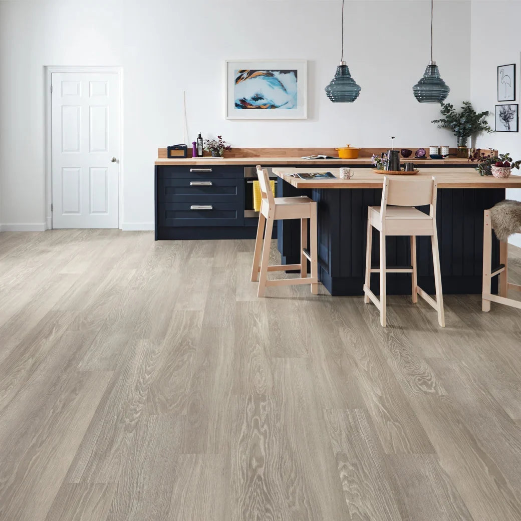 Karndean Luxury Vinyl Knight Tile Rigidcore Grey Limed Oak