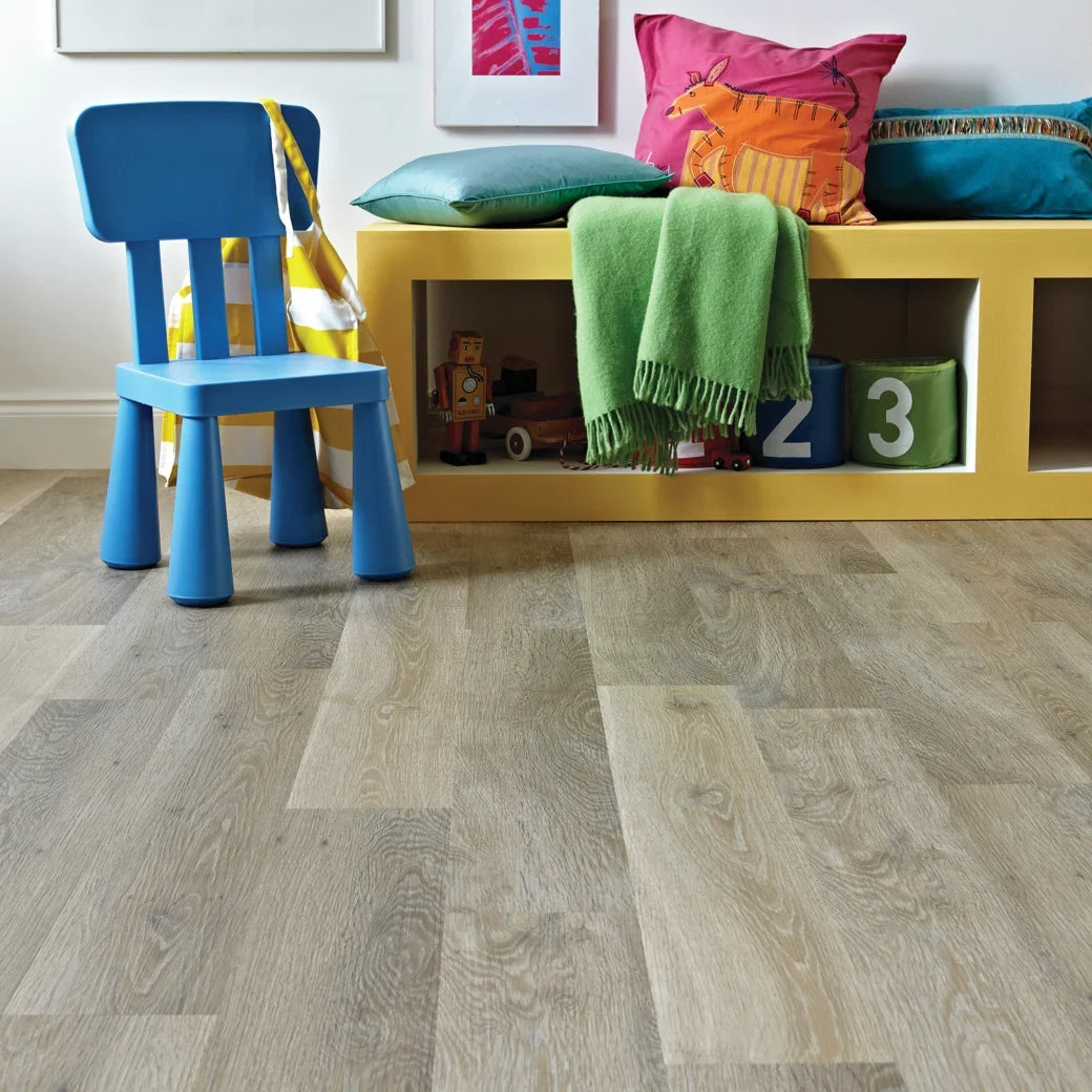 Karndean Luxury Vinyl Knight Tile Rigidcore Lime Washed Oak