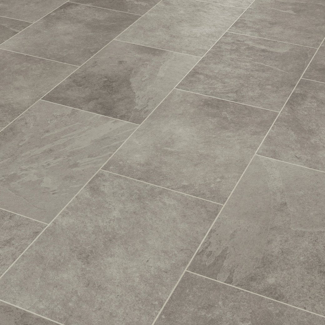 Karndean Luxury Vinyl Knight Tile Rigidcore Grey Riven Slate