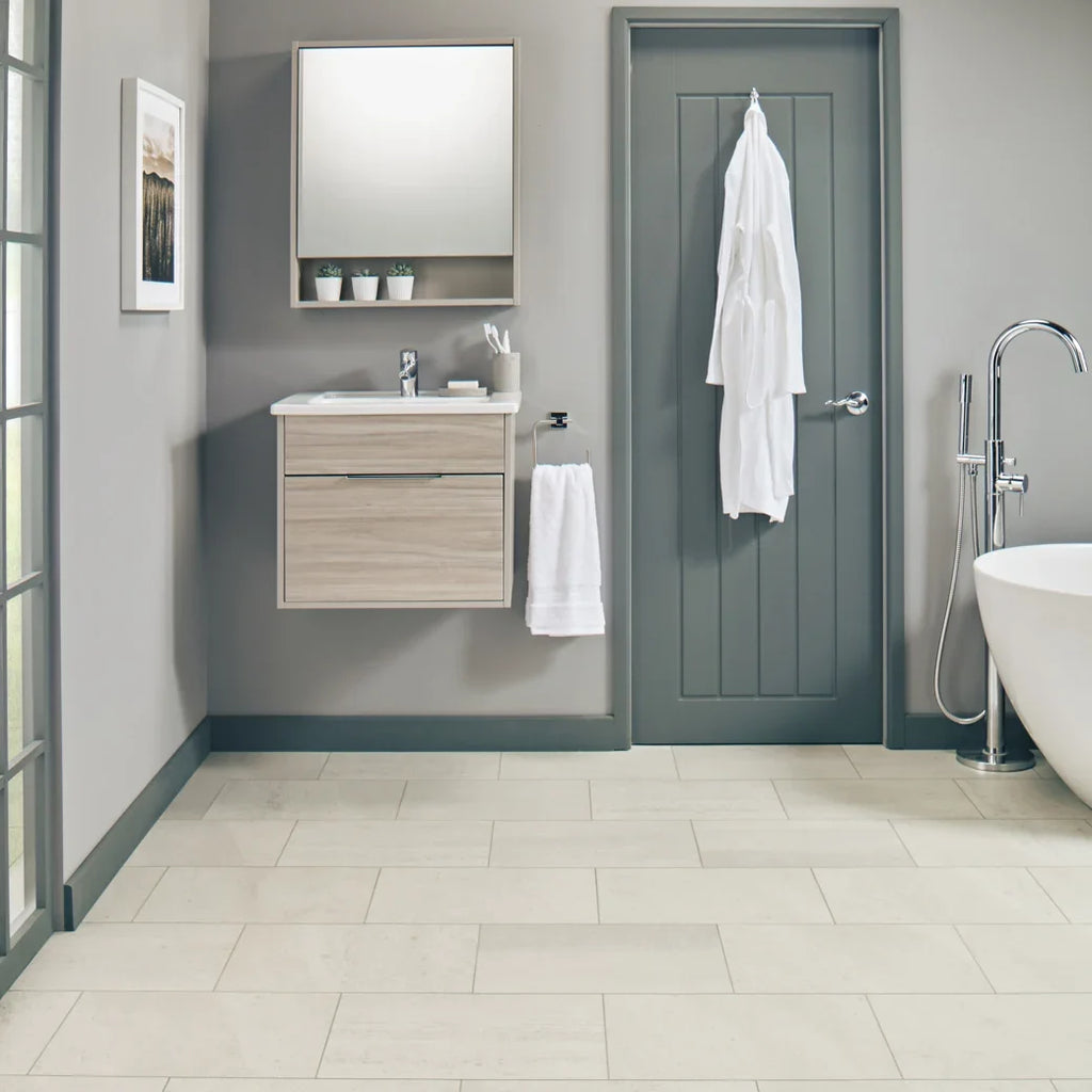 Karndean Luxury Vinyl Knight Tile Rigidcore Honed Oyster Slate 12"x18"