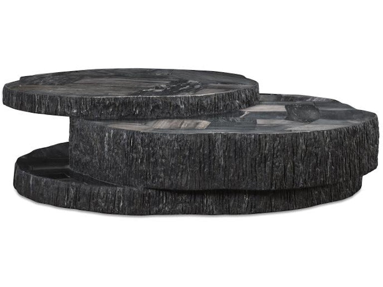 Century Furniture Val Verde Petrified Wood Stacked Cocktail Table - Dark SF6319-V1