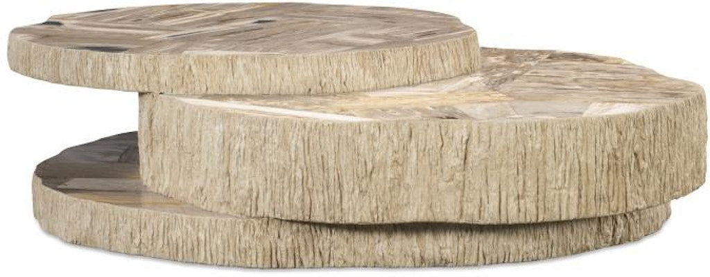 Century Furniture Val Verde Petrified Wood Stacked Cocktail Table - Light SF6319-V2