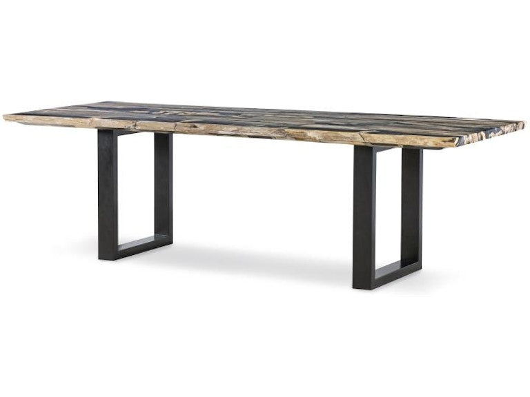 Century Furniture Andreas Petrified Wood Dining Table - Dark/Light SF6325-V2