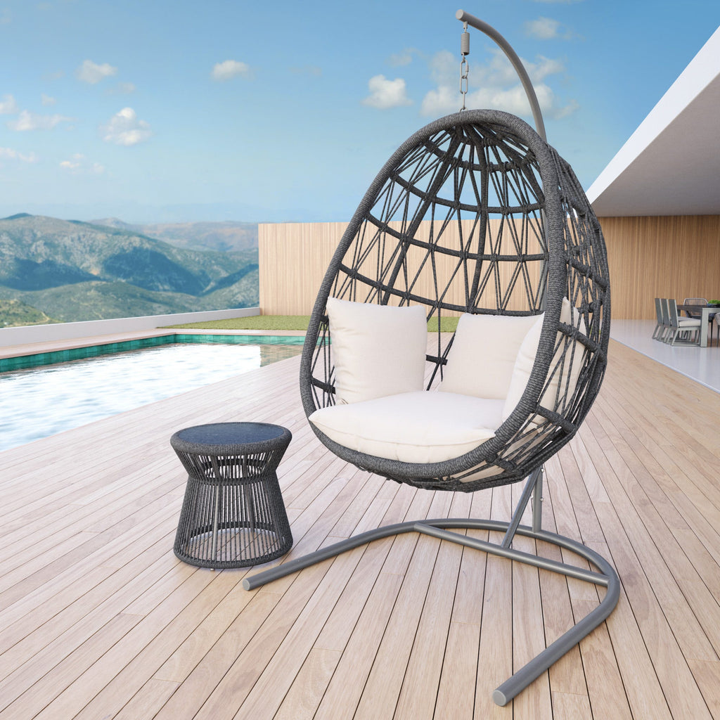 Milano Hanging Chair in Echo Ash w/ Self Welt