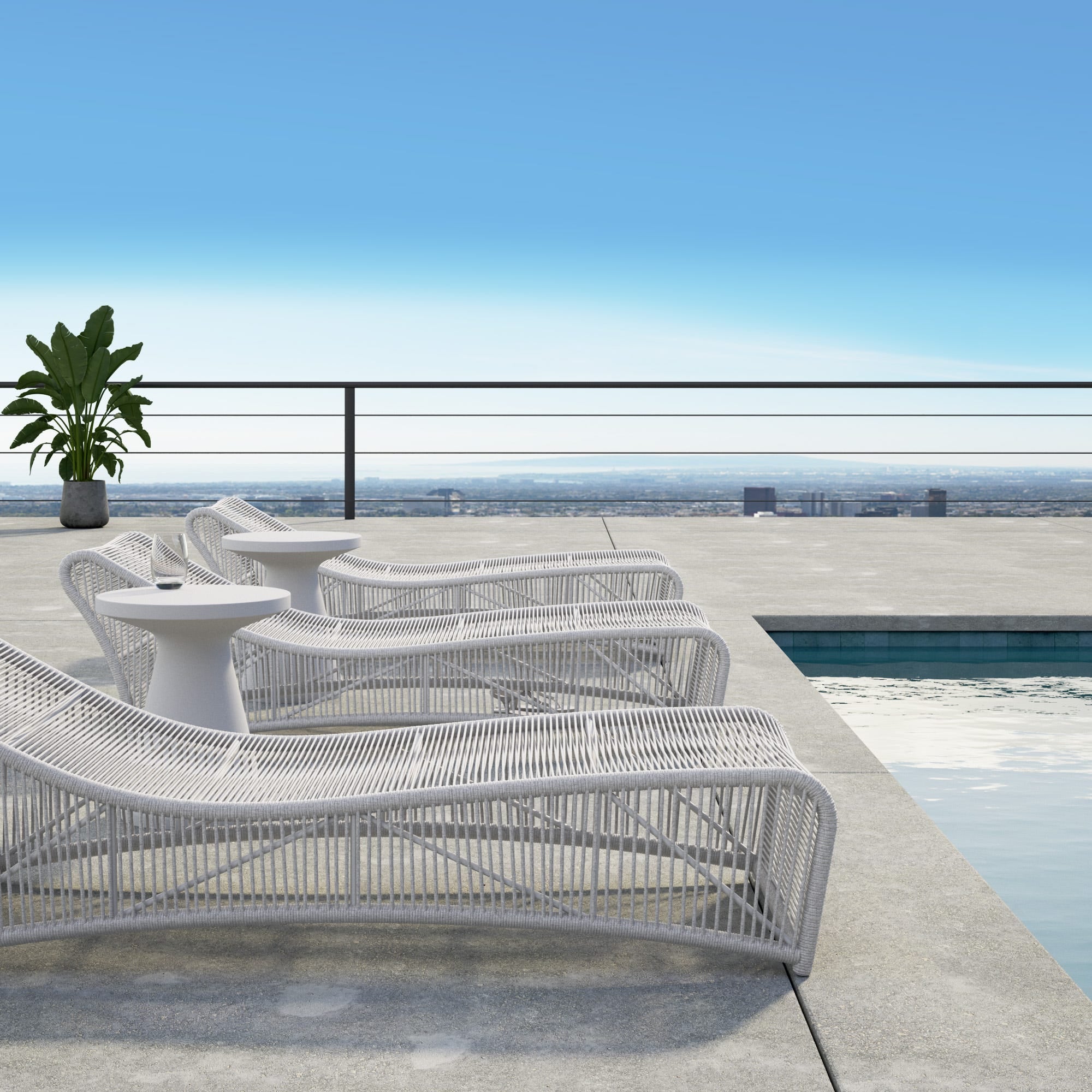Miami Cushionless Chaise