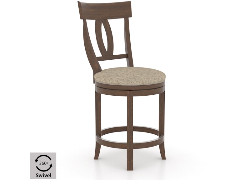 Canadel Upholstered Swivel Stool SNS081007U19M24