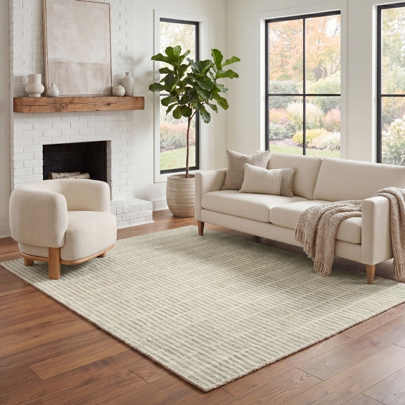 Stratford Ivory Grey Indoor only Geometric Rug