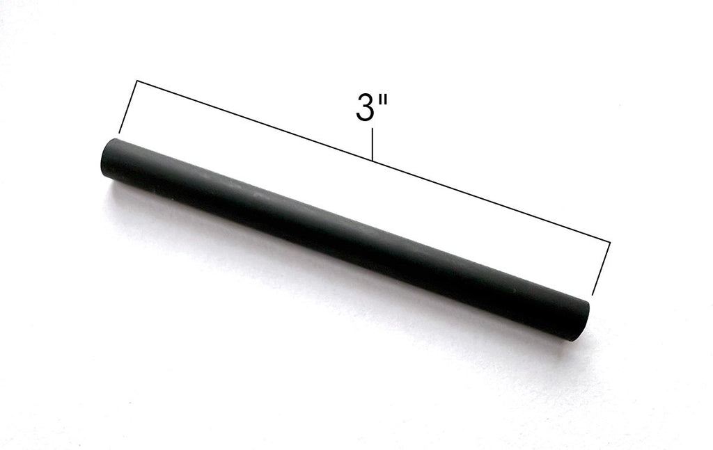 3" Straight Rubber Tile Dowel with dimensions