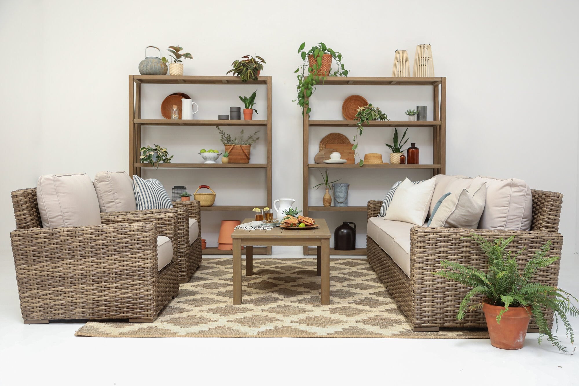 Coastal Teak Rectangular Coffee Table