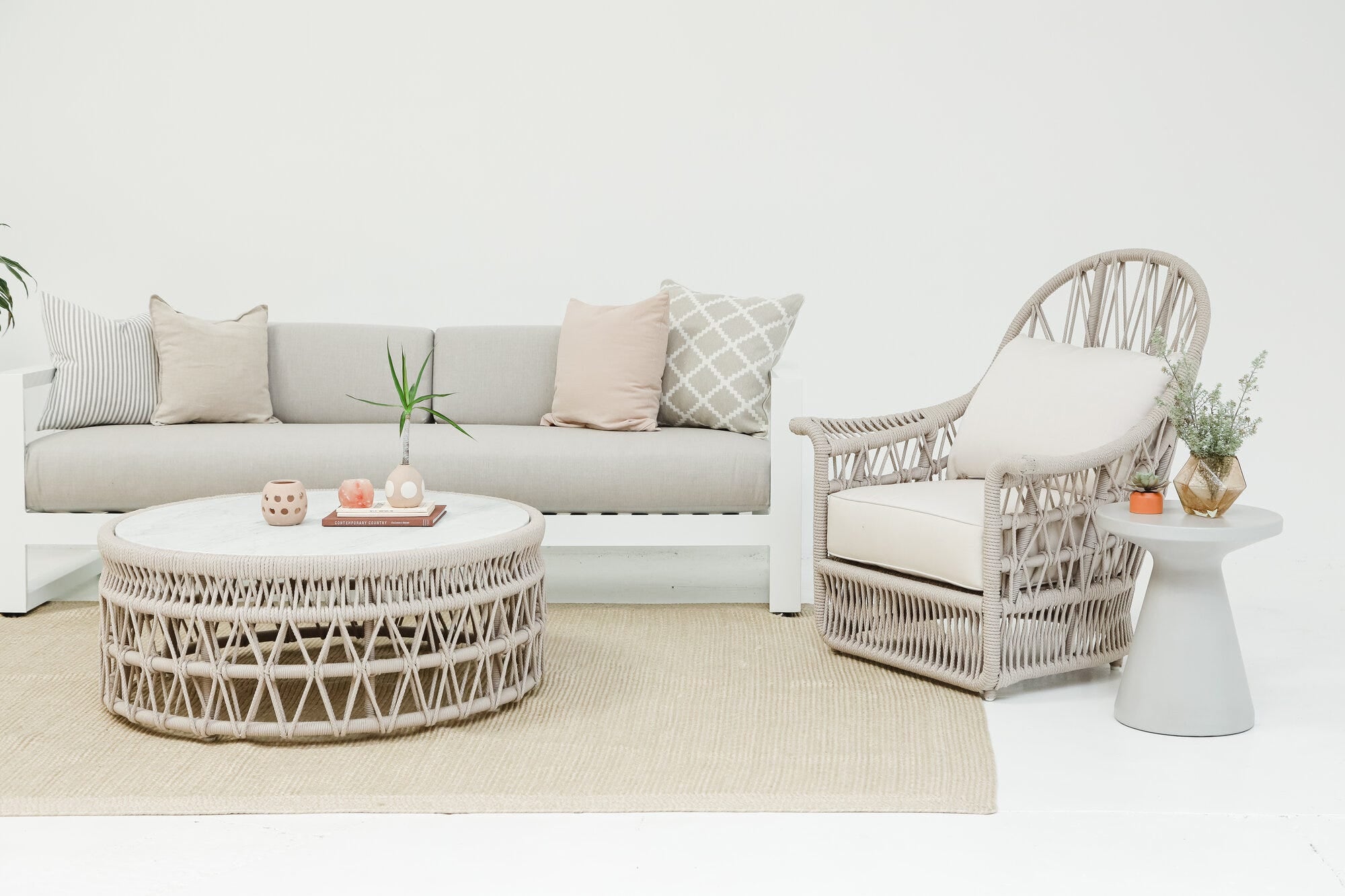 Dana Rope Wing Chair Room Image 6