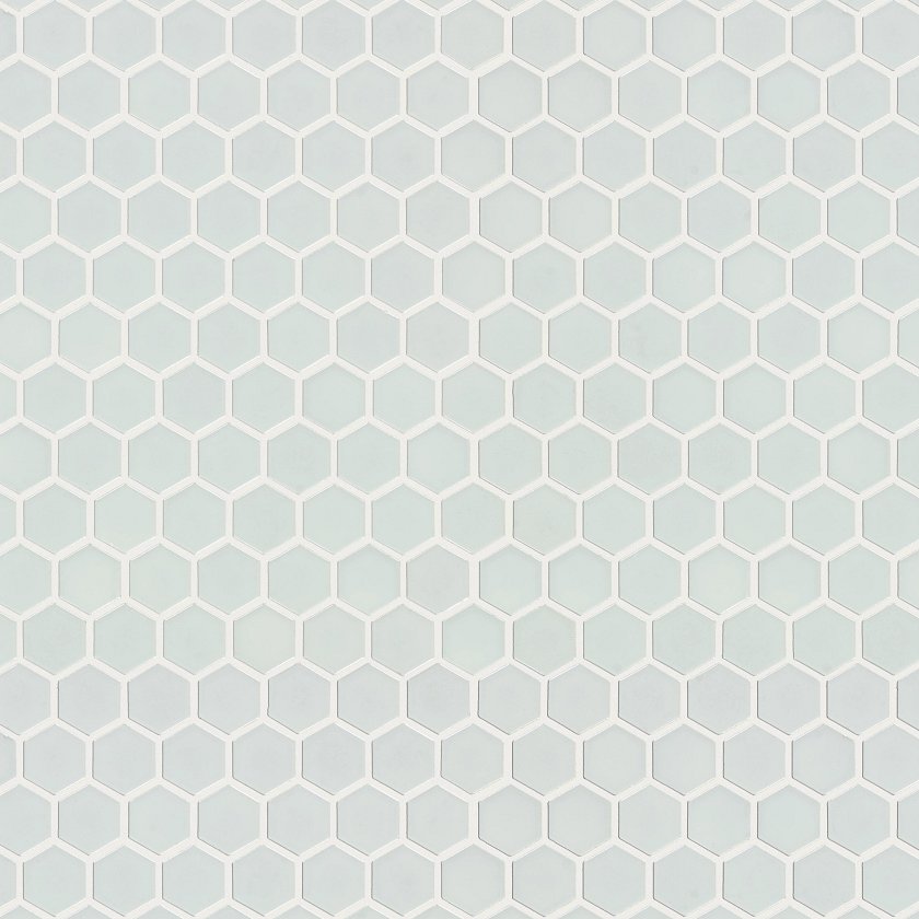 BAKER BLVD 2" HEX MATTE MOSAIC WHITE MAIN