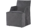 Century Furniture Stefano Skirted Chair - Charcoal Suede (Stocked) TS-CCA-3180-6SK-V2