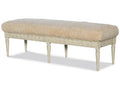 Century Furniture Celine Bench - Swedish Scraped White TS-CCU-3158-17-F1