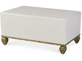 Century Furniture Loire Cocktail Table - French Lacquered White With Gold TSA-601-V1