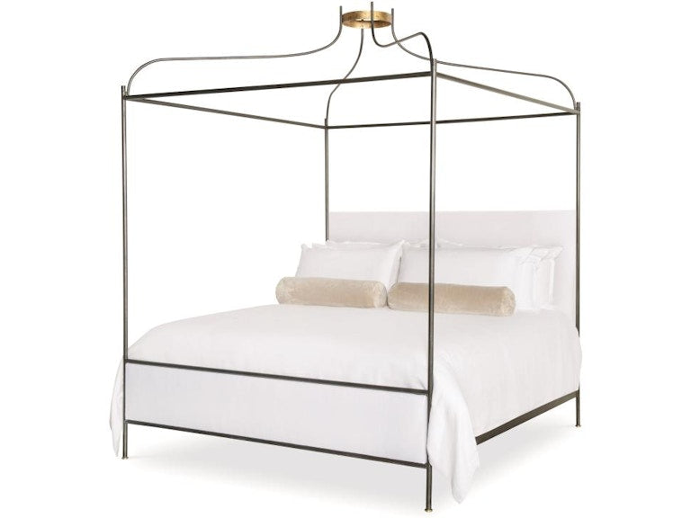 Century Furniture Venetian King Bed With Canopy - Square Headboard TSU-116CP-F1