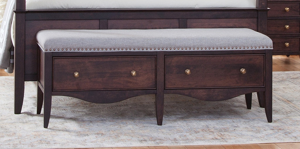 YUTZY WOODWORKING Providence 2 Drawer Bench 68054
