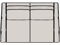 Bradington Young Imagine Reclining Loveseat with Power Headrest 960-70