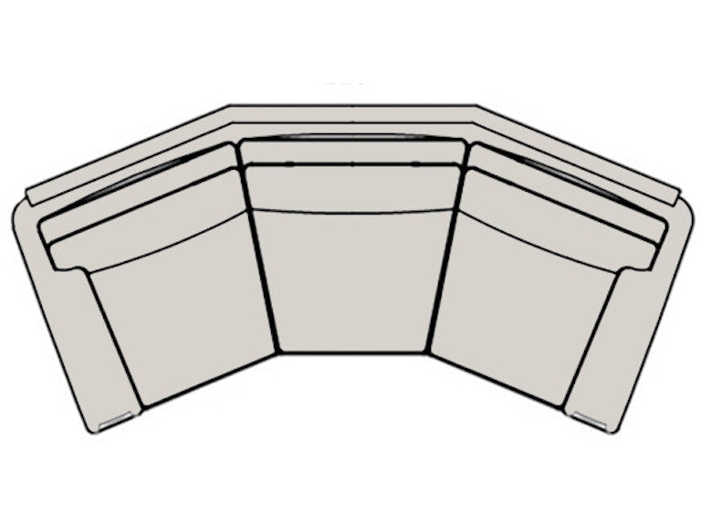 Bradington Young Living Room Revelin Angled Sofa 203-99 at Issis & Sons