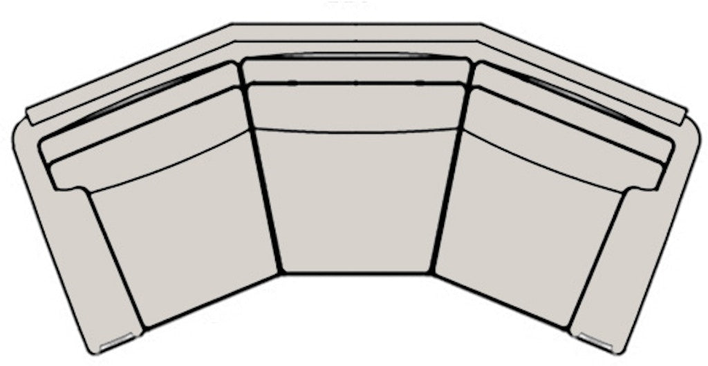 Bradington Young Raiden Angled Sofa 204-99