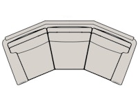 Bradington Young Raiden Angled Sofa 204-99-2