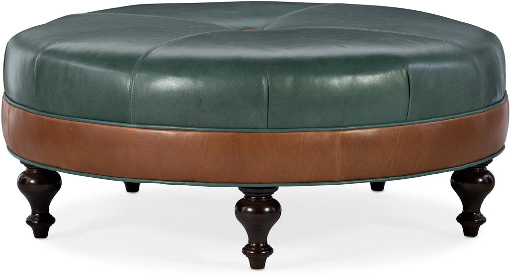 Bradington Young XL Well-Rounded Round Ottoman 806-RD