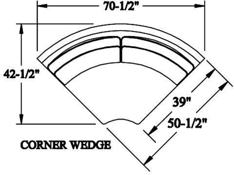 Bradington Young Hanley Corner Wedge 223-68