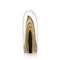 Rippled Brown Handblown Glass Sculpture II | John-Richard - JRA-14297