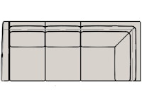 Bradington Young Melville Left Arm Facing Corner Return Sofa 871-93